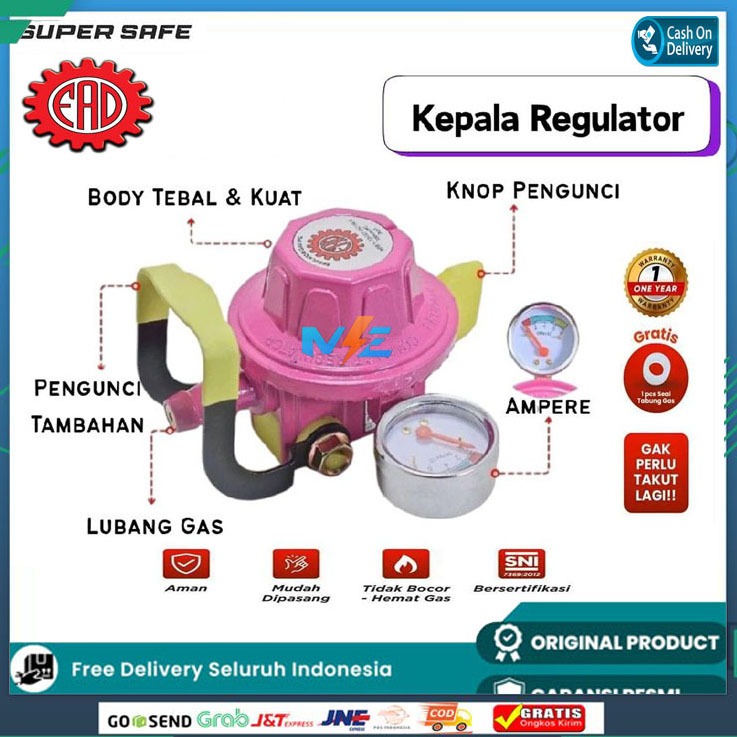 REGULATOR SUPER SAFE SS88P METER / LEGULATOR SUPERSAFE SS-88P DOUBLE LOCK / PENGAMAN BERGARANSI