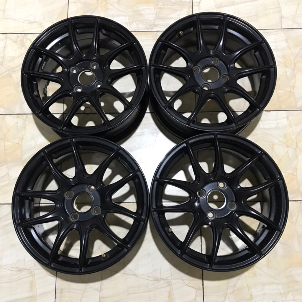 Velg Mobil Original HSR Wheels Kamikaze model Work CR Kai Ring15 R15 4x100 no ce28 te37 rpf1 spoon
