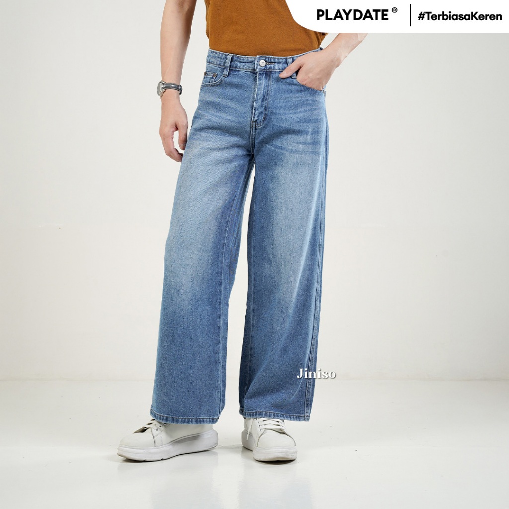 JINISO 652 Baggy Loose Jeans Pria