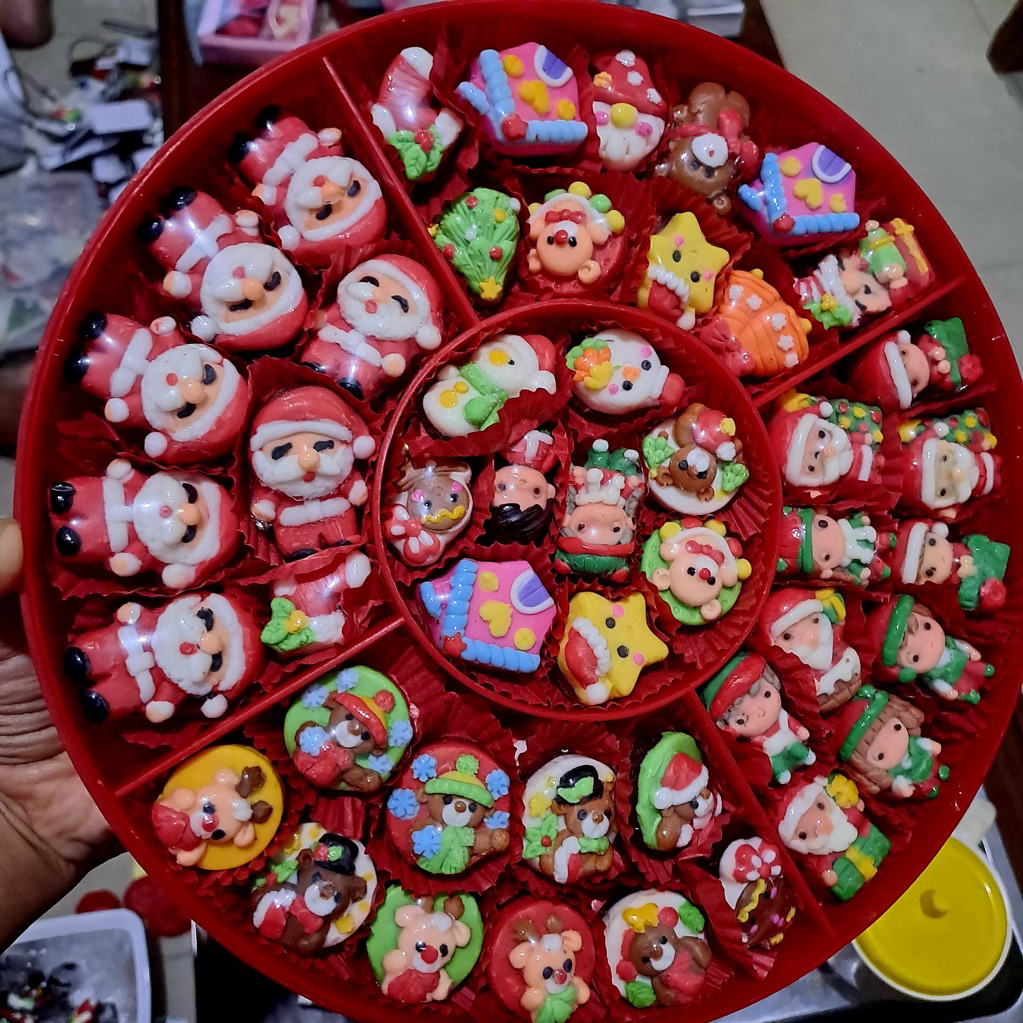 ReadyCoklat Karakter Natal Premium 250gr Coklat Karakter Natal 2025 Hampers Natal terbaru Coklat kar