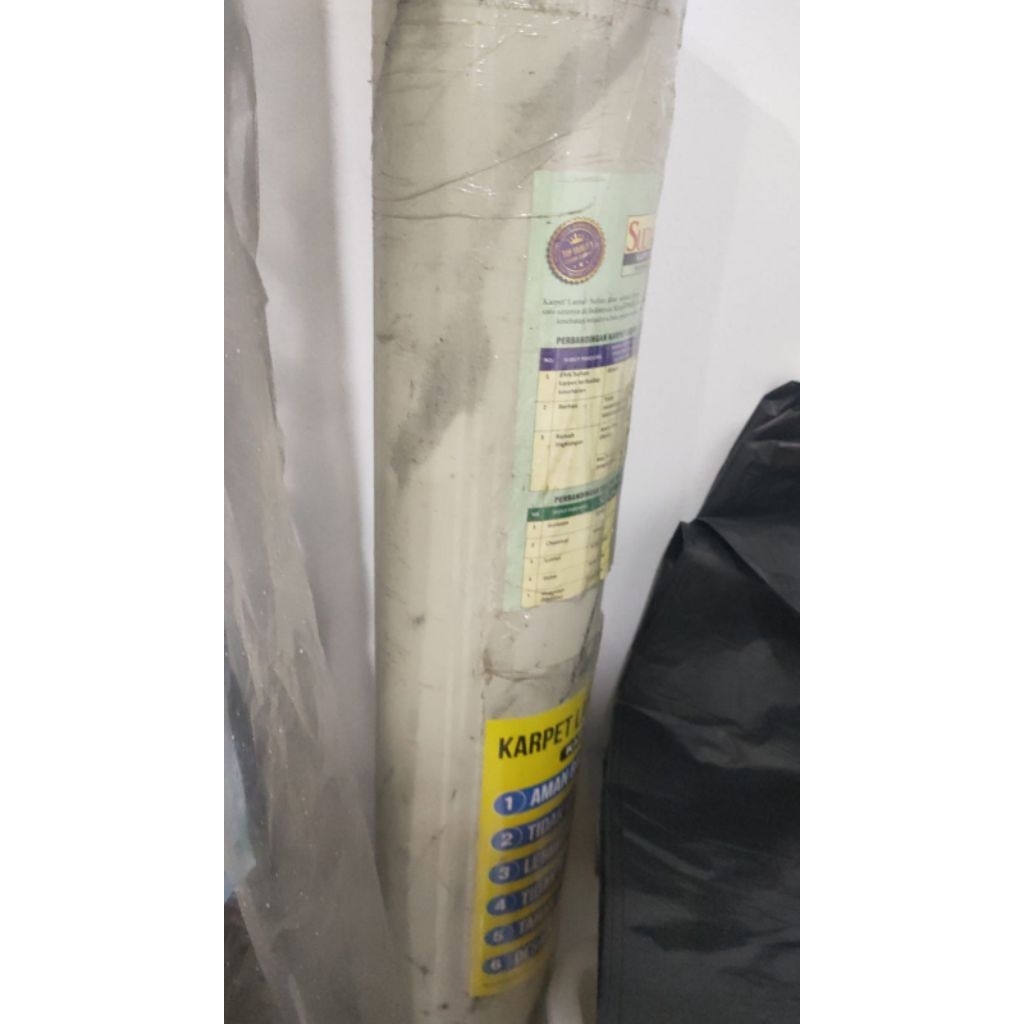 KARPET GAJAH PREMIUM LANTAI 120 PUTIH MOTIF MARMER/ METER