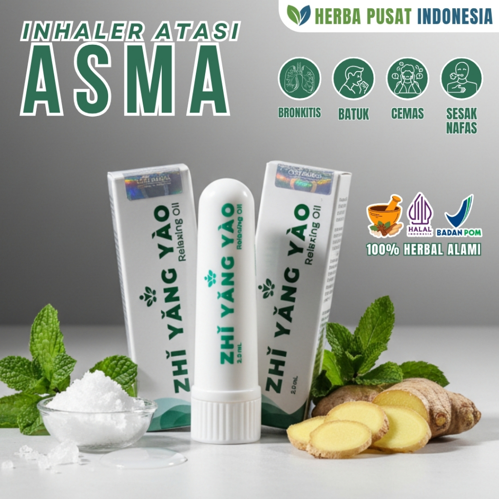 Zhi Yang Yao - Inhaler Asma Aromaterapi Sesak Nafas Obat Asma BPOM Saluran Pernapasan Menenangkan