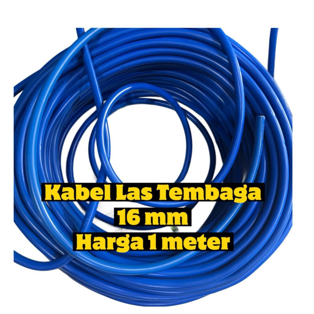 Kabel las 16 mm tembaga kabel mesin las listrik 16mm meteran