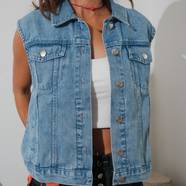 7am - Voire Vest | Vest Denim Premium | Vest Denim