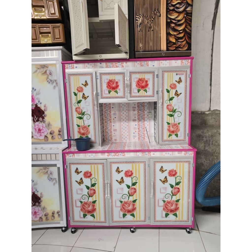 RAK PIRING ALUMINIUM 4 PINTU