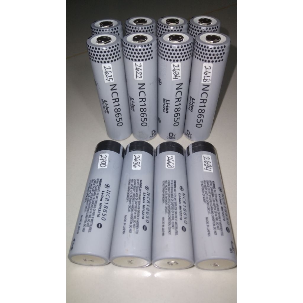 Baterai Copotan Laptop Type 18650 Real Capacity 2000 - 3000 maH