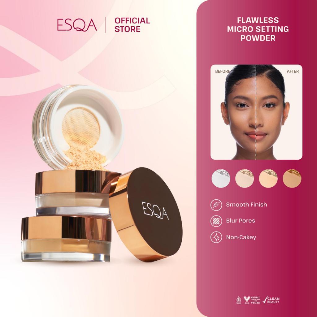 EXP 04.2028 ESQA Flawless Micro Setting Powder