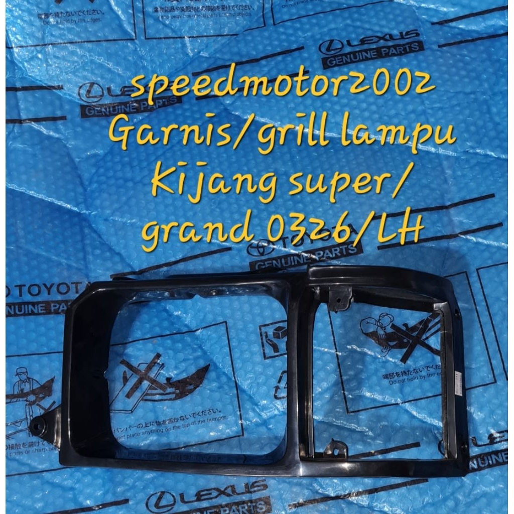 Garnish/grill lampu Toyota kijang super/grand original EMGI 0324/0326