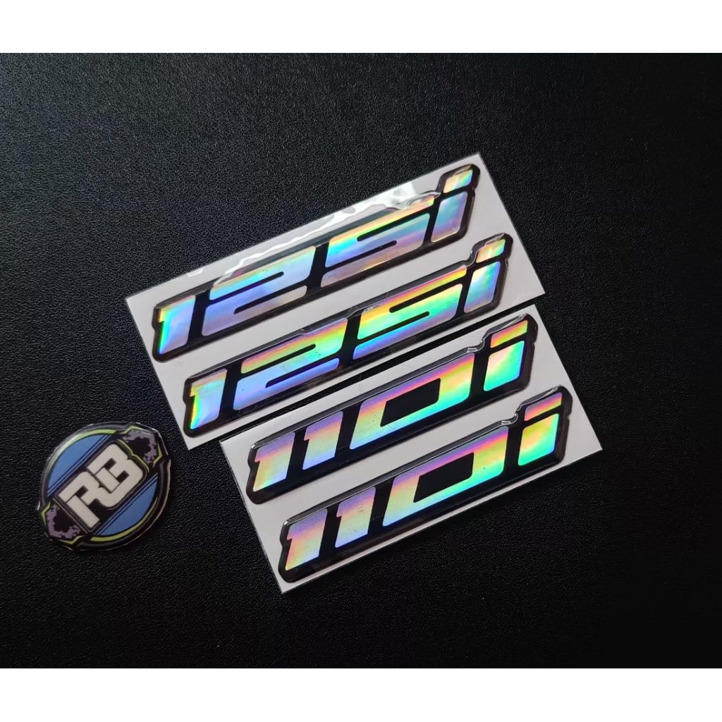 Stiker Emblem 110i 125i emblem Vario 110i 125i timbul lentur 3D