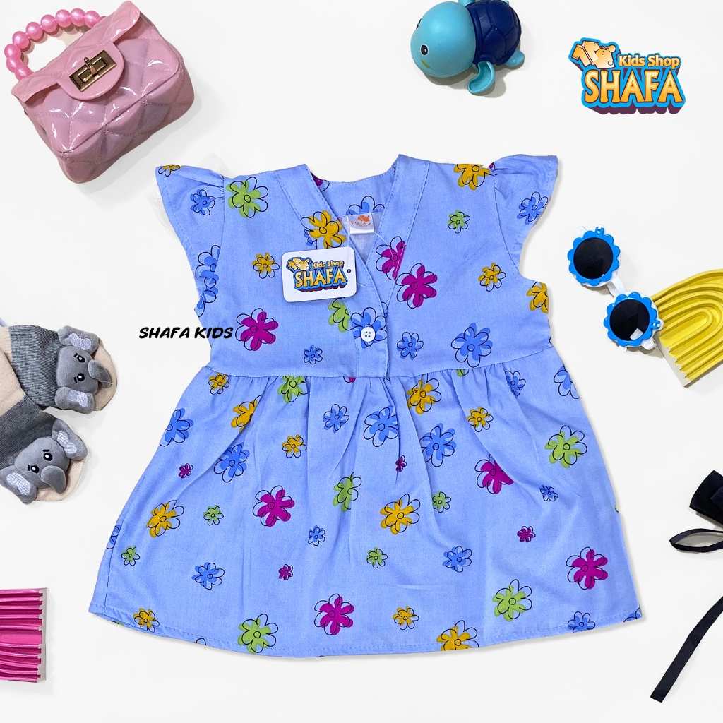 DRESS BAYI PEREMPUAN USIA 3-18 BULAN RAYON VISCOSE / BAJU BAYI PEREMPUAN / BAJU DRESS ANAK / PREMIUM