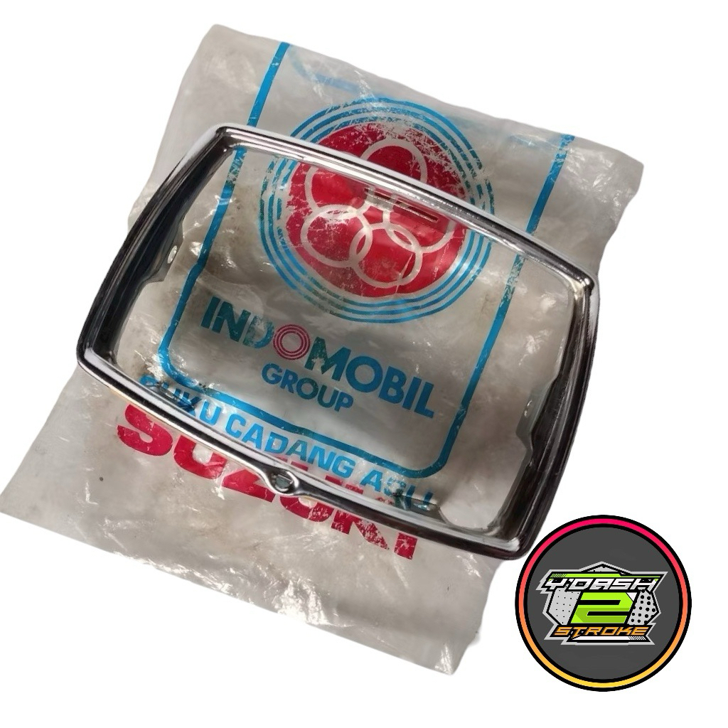 RING LAMPU DEPAN SUZUKI RC80 RC100 TAHUN TUA DELUXE KROM RENG LIS LAMPU RC 80 100 CHROME