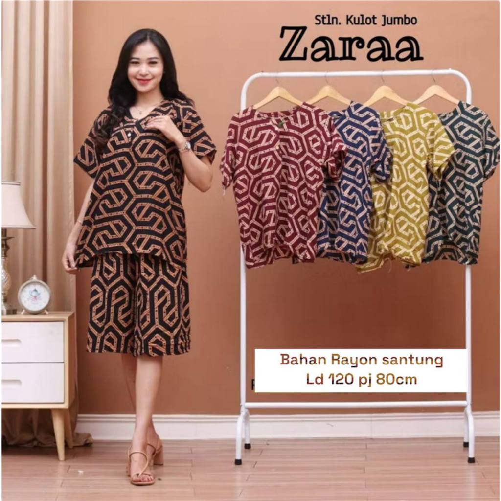 Setelan Kulot Jumbo busui dan bumil || set busui  set jumbo  kancing depan || setelan kulot wanita  