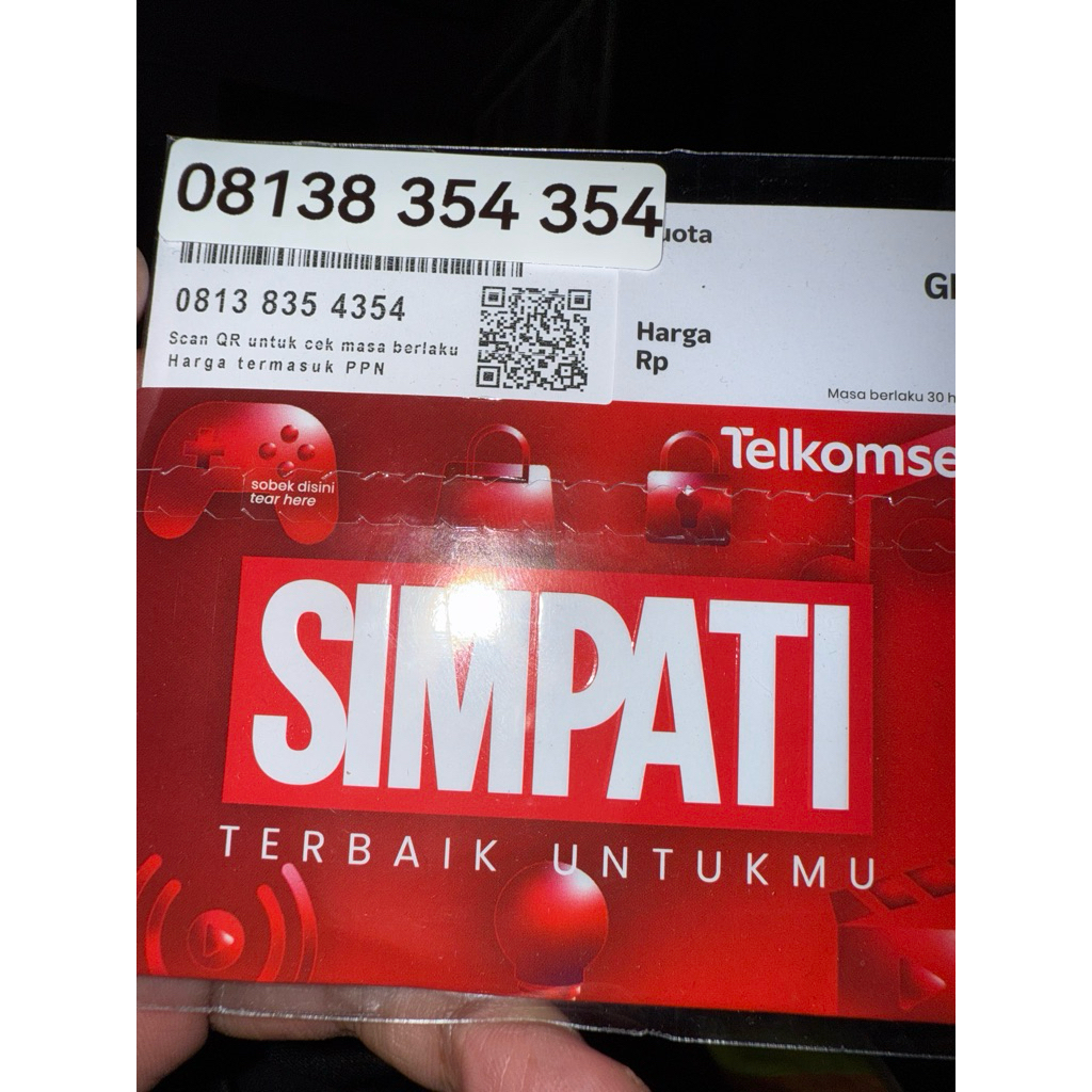 Nomor cantik Simpati kartu perdana nomer cantik Telkomsel Simpati 4G LTE esa 13 138 38 354 354354 35