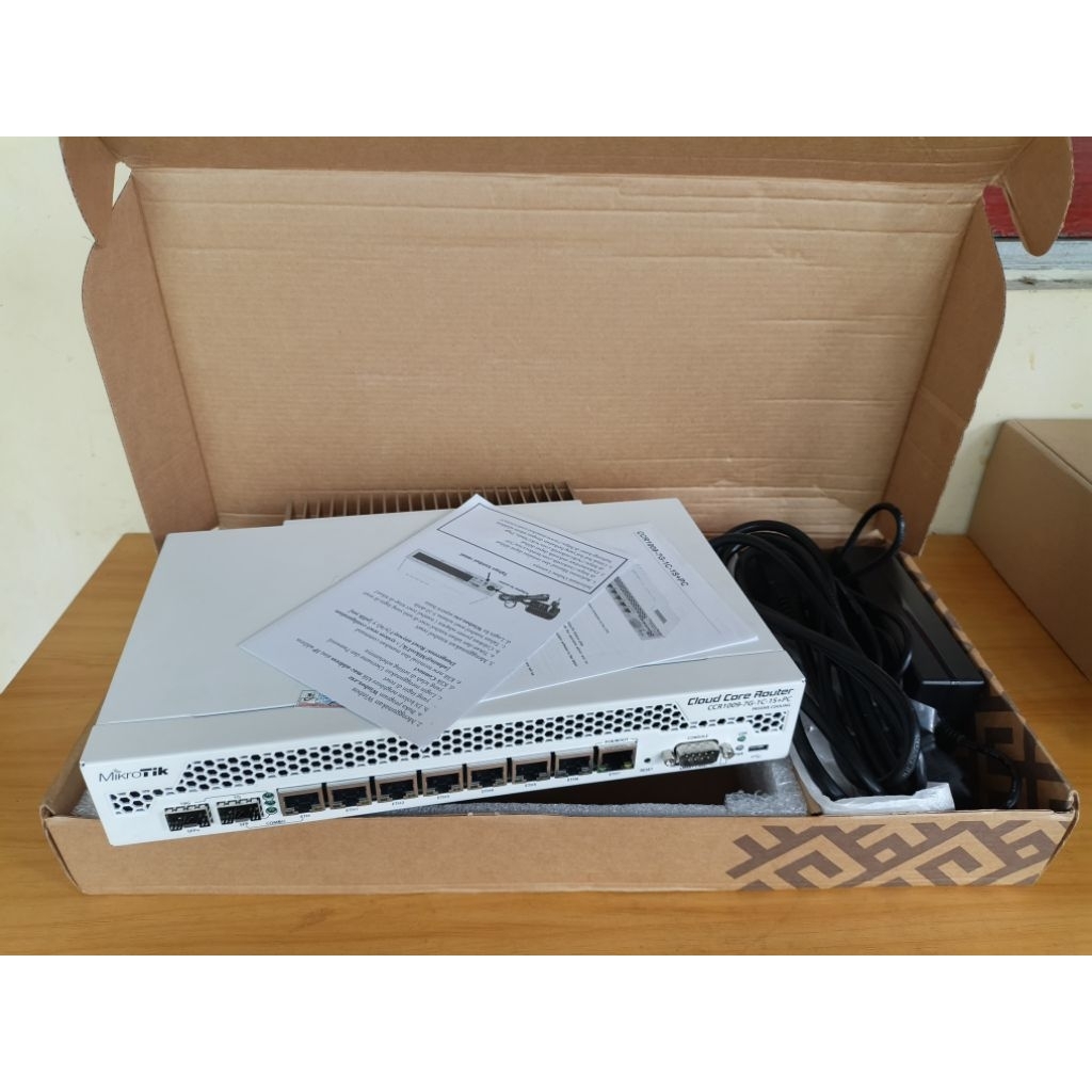 Mikrotik CCR1009 7G 1C 1S+ Pc Hotspot dan Ppoe Bekasi / Second Normal Garansi