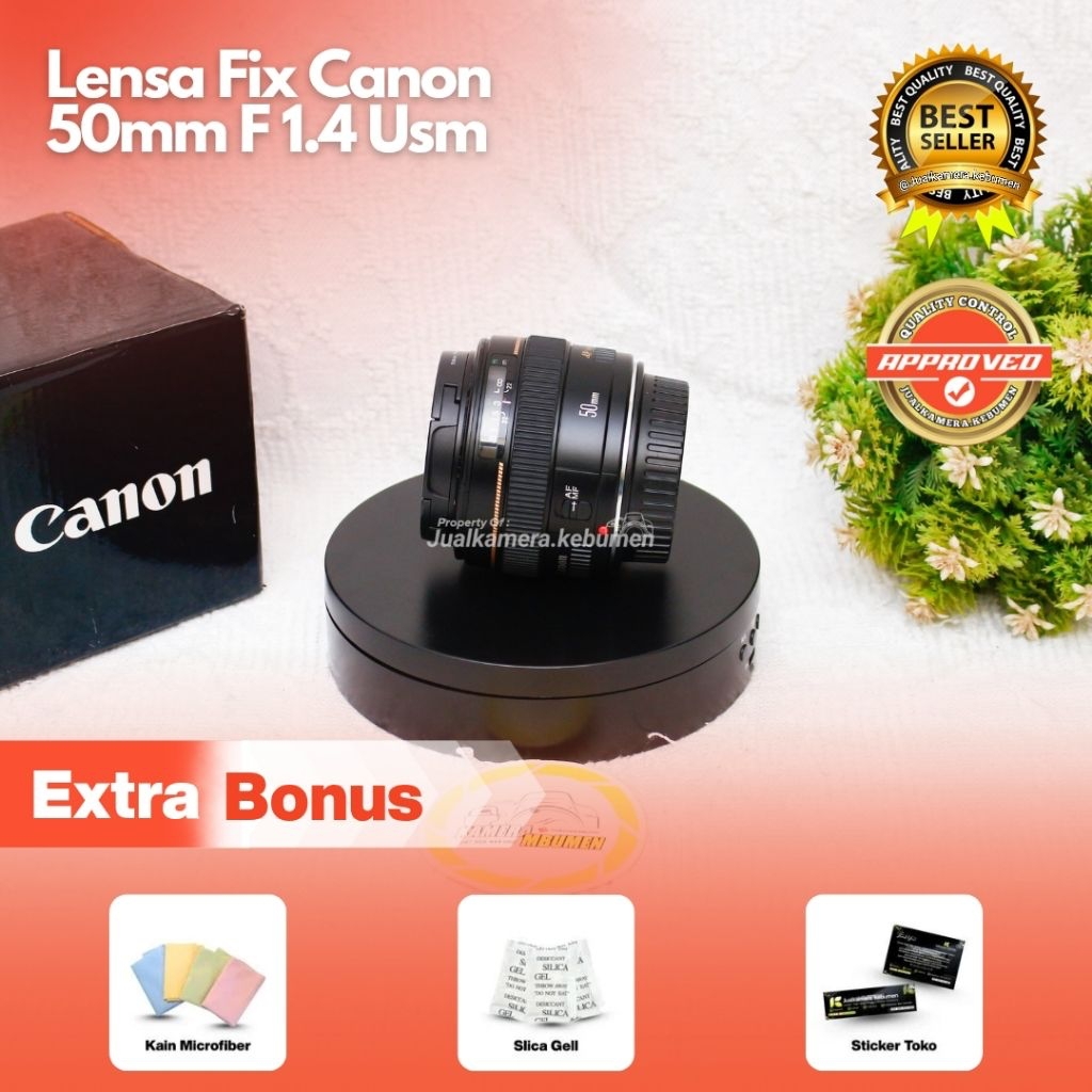 Canon EF 50mm F 1.4 USM / Lensa Fix Canon EF 50mm F 1.4 USM
