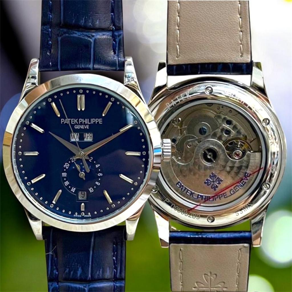 Patek Philippe Calatrava Automatic Navy Silver