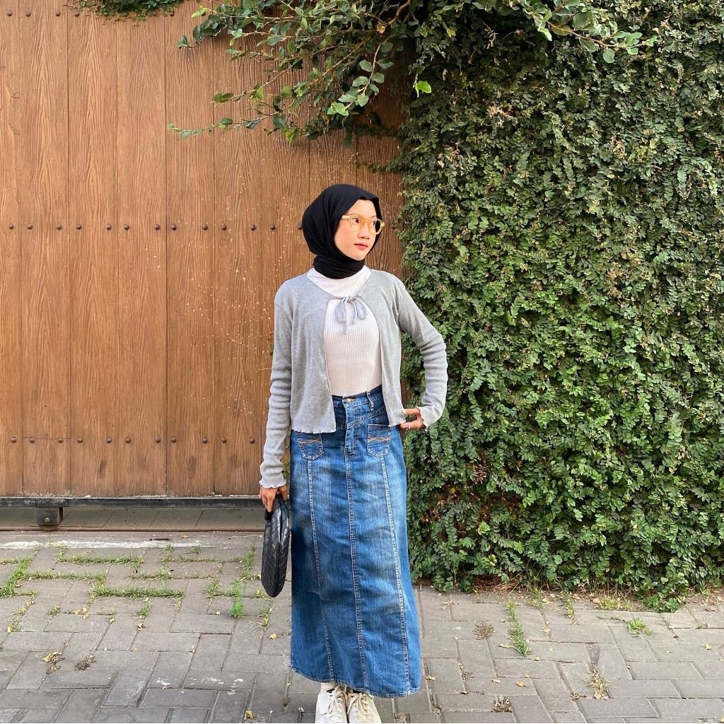 Gia cardigan - outer korean style - minimalis - by Zalina Hijab