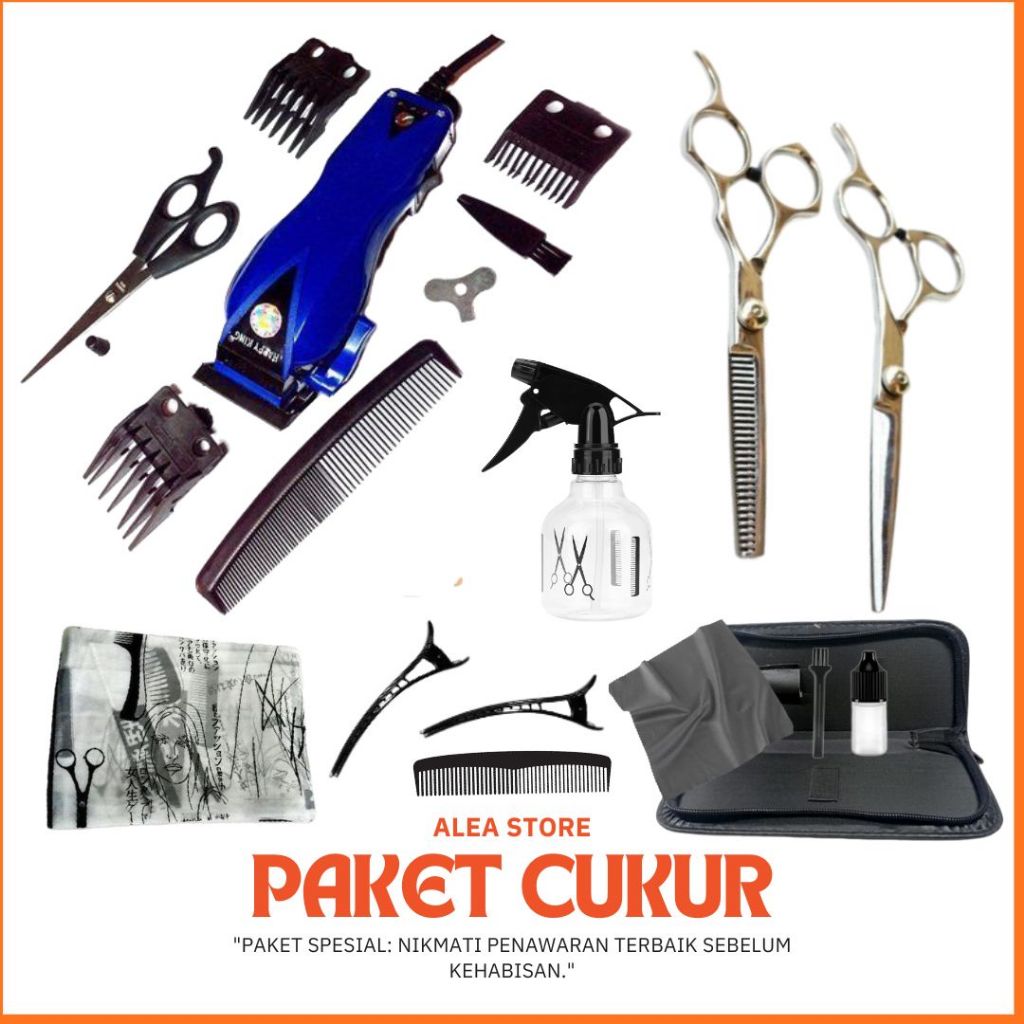 1 Set Alat Cukur Rambut Happy King Alat Cukur Rambut Listrik Proclipper Happy King HK - 900