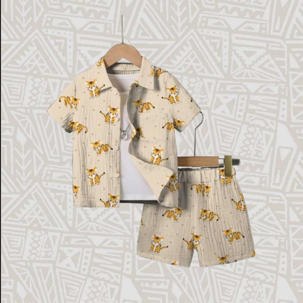 Baju Set rayon anak laki laki perempuan/pajamas anak bahan rayon premiun 1-9 tahun