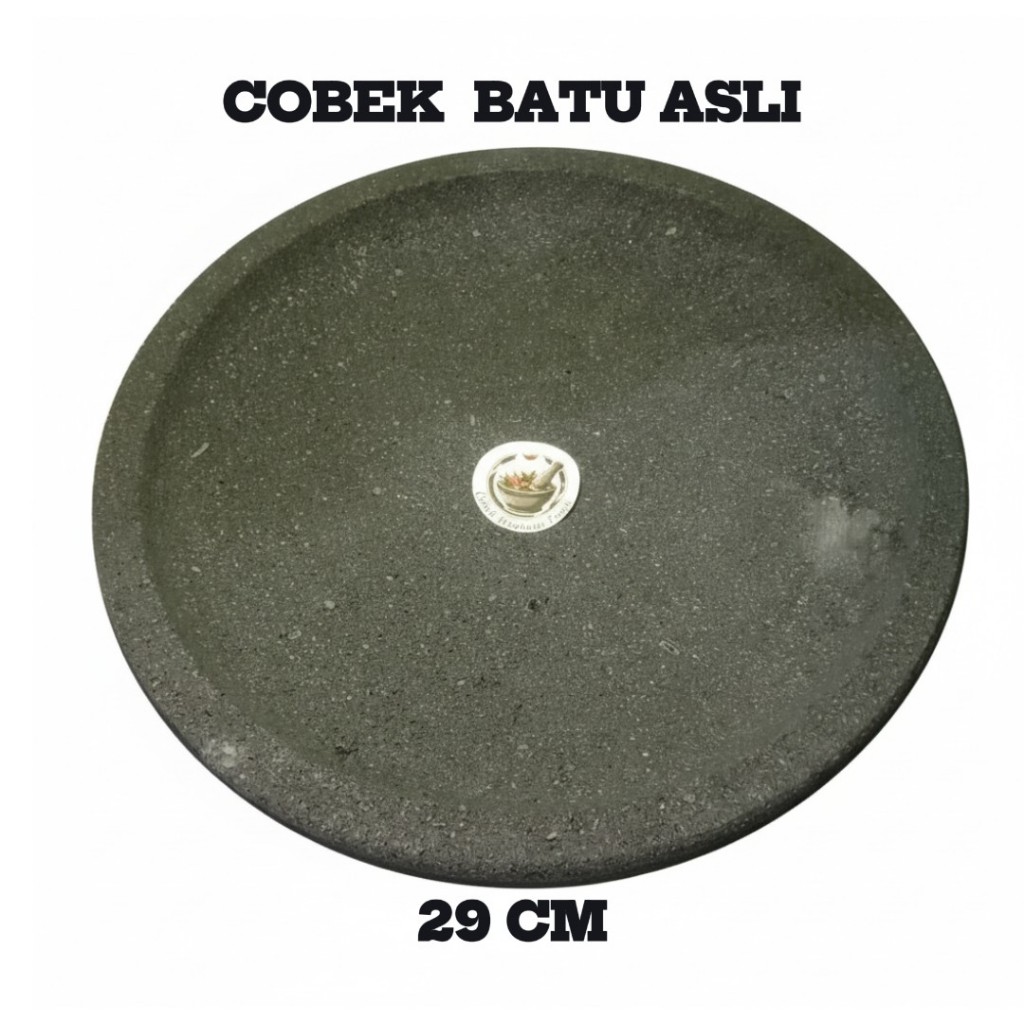 Cobek Batu Asli 29 cm Cobek Batu Asli 100% Original Cobek Batu Gunung Merapi