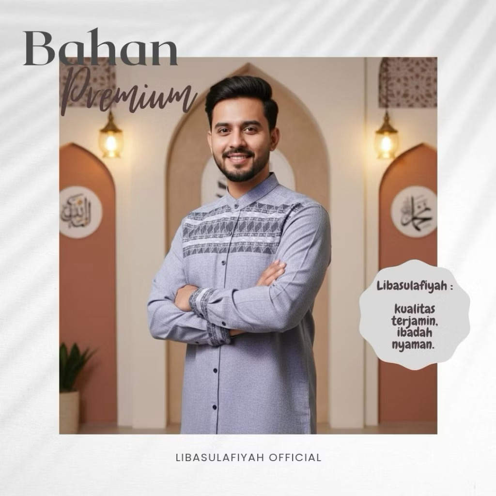 BAJU KOKO TERLARIS Sanghai Katun Songket Putih Polos Pria Dewasa Lengan Pendek - Baju koko putih pol