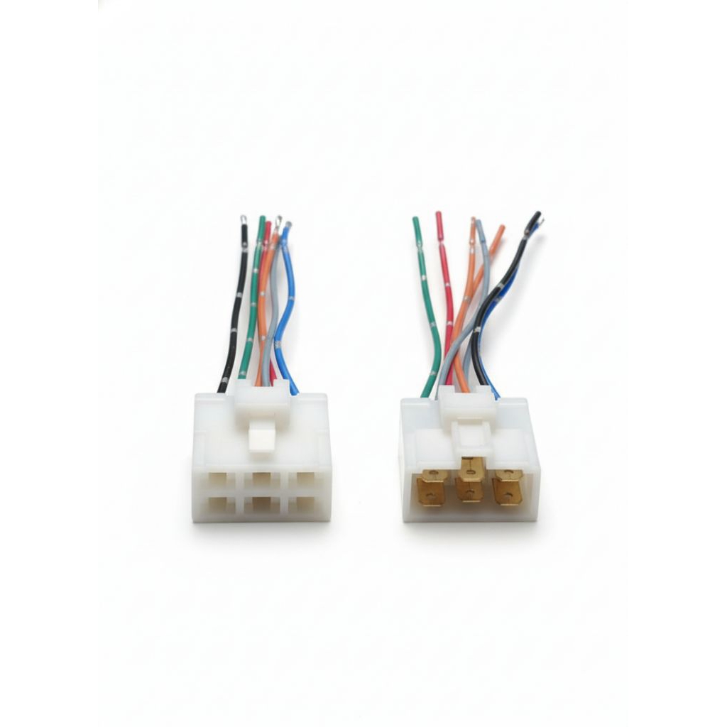 Soket Konektor Kabel 6 Pin 1 Set Male Female | Universal Untuk Kiprok CDI Kunci Kontak Kelistrikan M