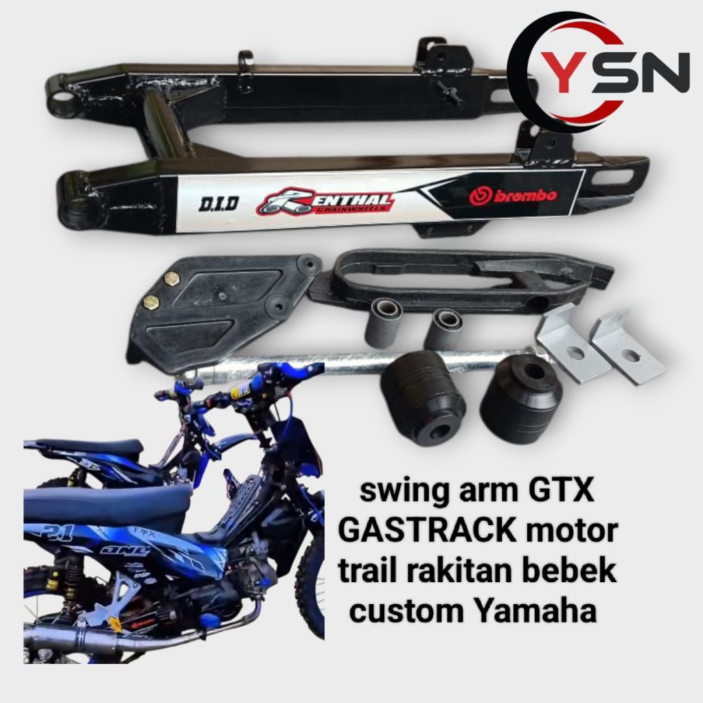 swing arm GTX GASTRACK motor khusus yamaha trail rakitan trabas bebek custom vega Jupiter vega zr