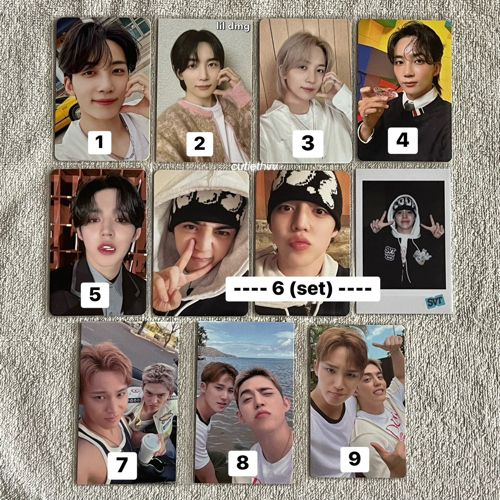 [SALE] PC SEVENTEEN OFFICIAL SCOUPS JEONGHAN MINGYU CXM PHOTOCARD RALLY STAMP BROADCAST MAESTRO NANA