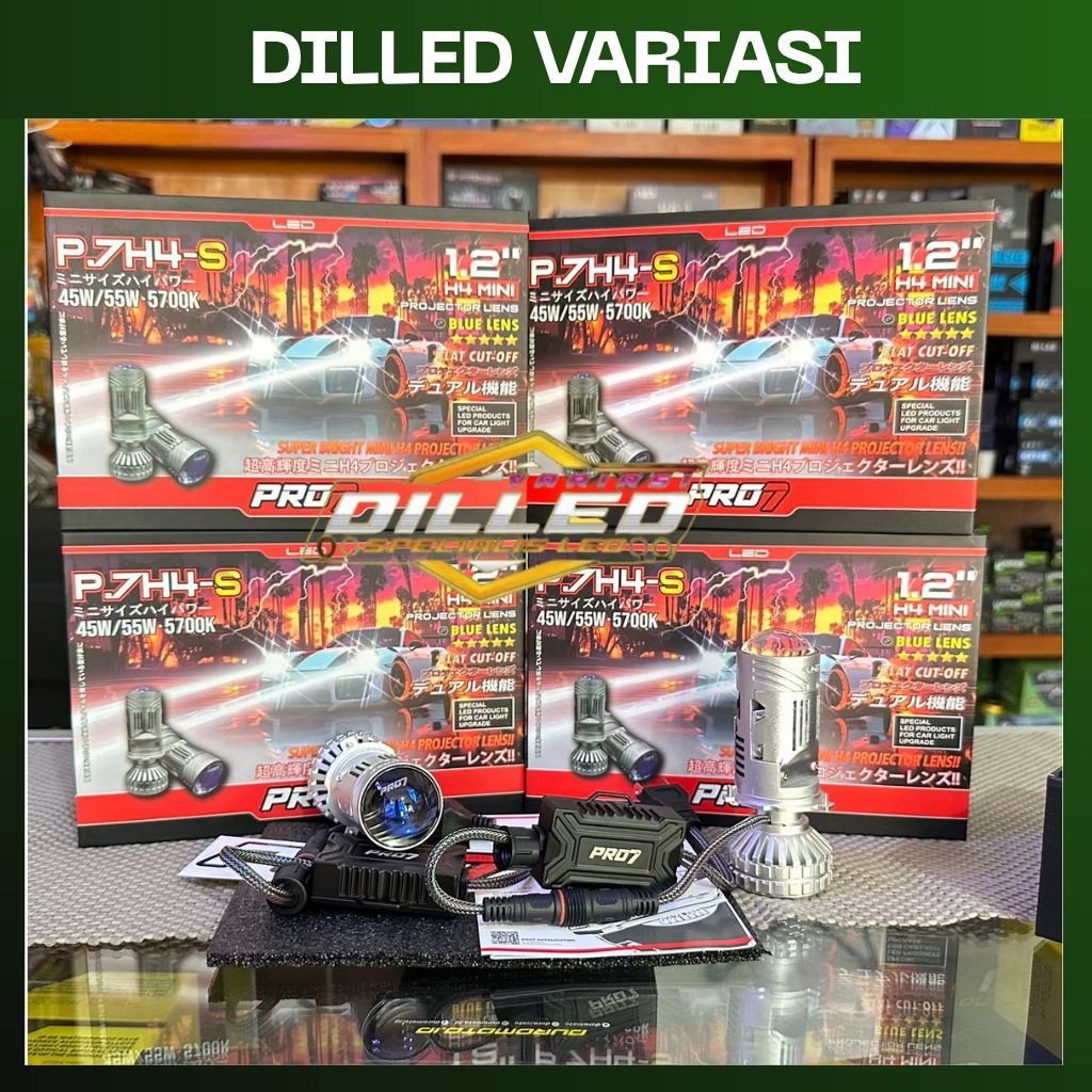 MINI BILED PRO7 PROJECTOR BILED PRO7 P.7H4-S SIMPEL CLEAN DAN PNP H4 ORIGINAL LED H4
