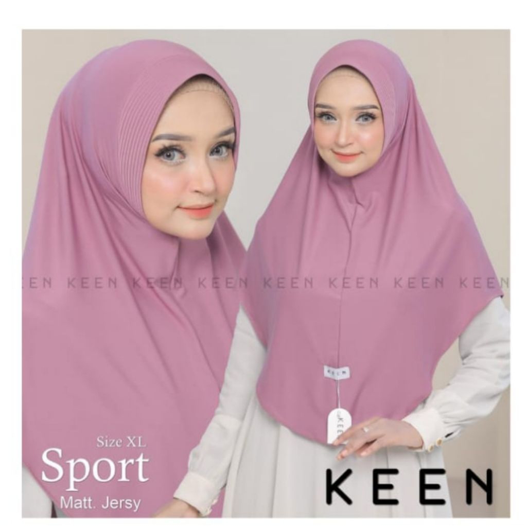 KEEN hijab Bergo Hijab Keen Size XL