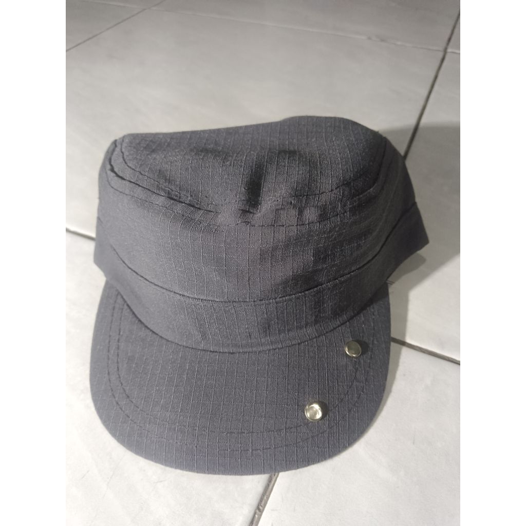 topi anak komando(ped depan pendek) abu-abu