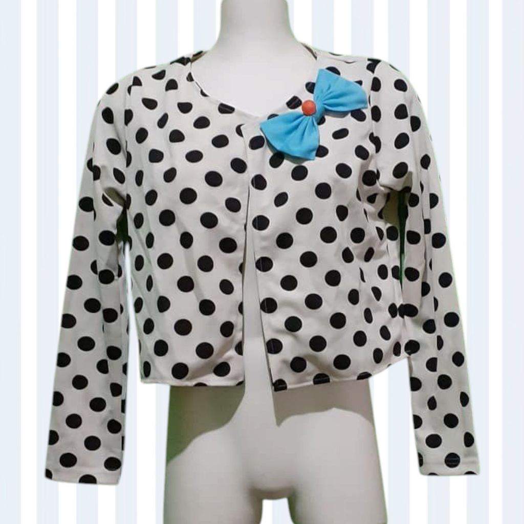 PRELOVED OUTER POLKADOT /CARDIGAN POLKADOT