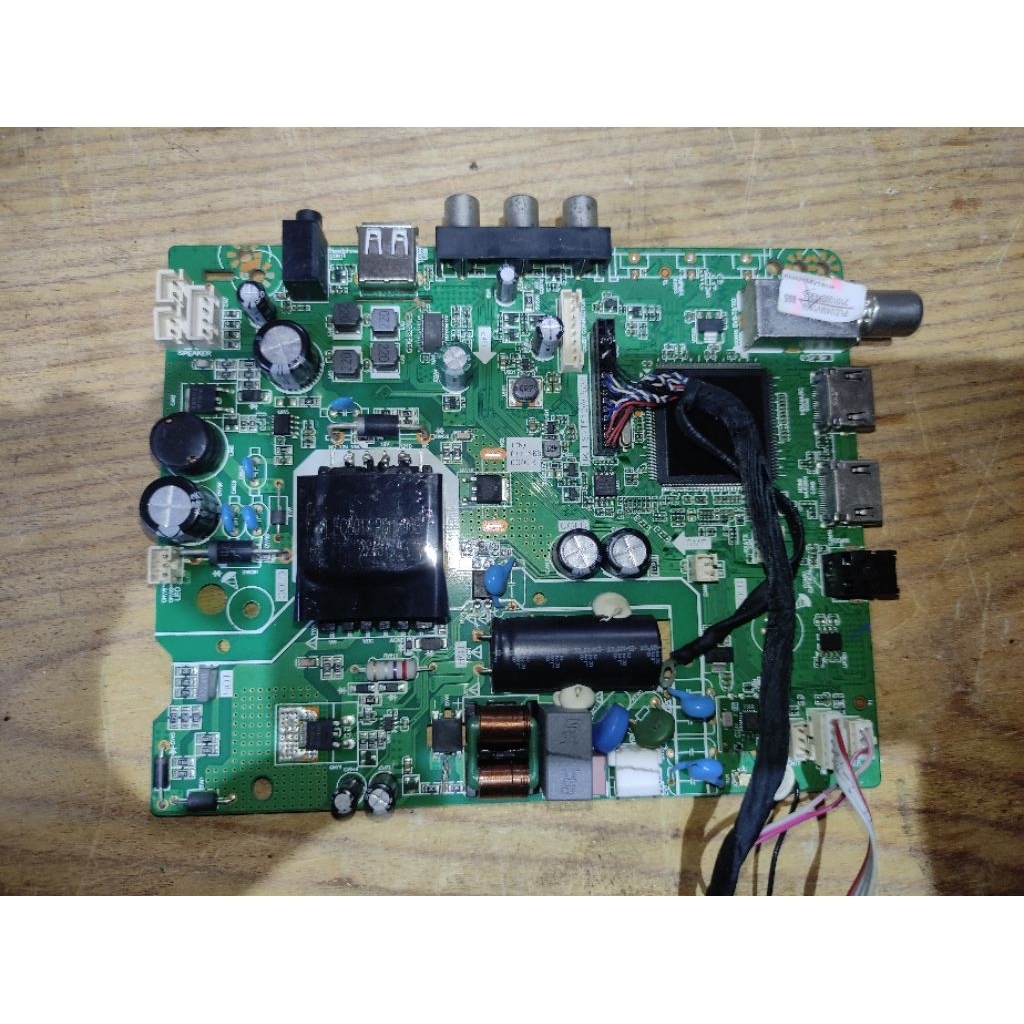 mesin tv mainboard polytron PLD24MV1859 bekas jamin normal jaya