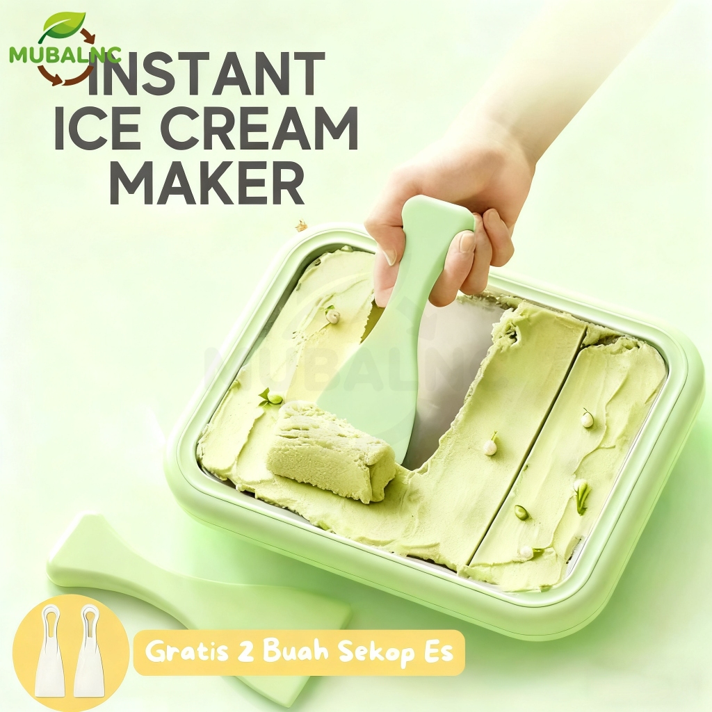 Portable Ice Cream Yogurt Fried Maker dengan/Mini Mesin Es Krim Gulung DIY Tanpa Listrik/Alat Pembua