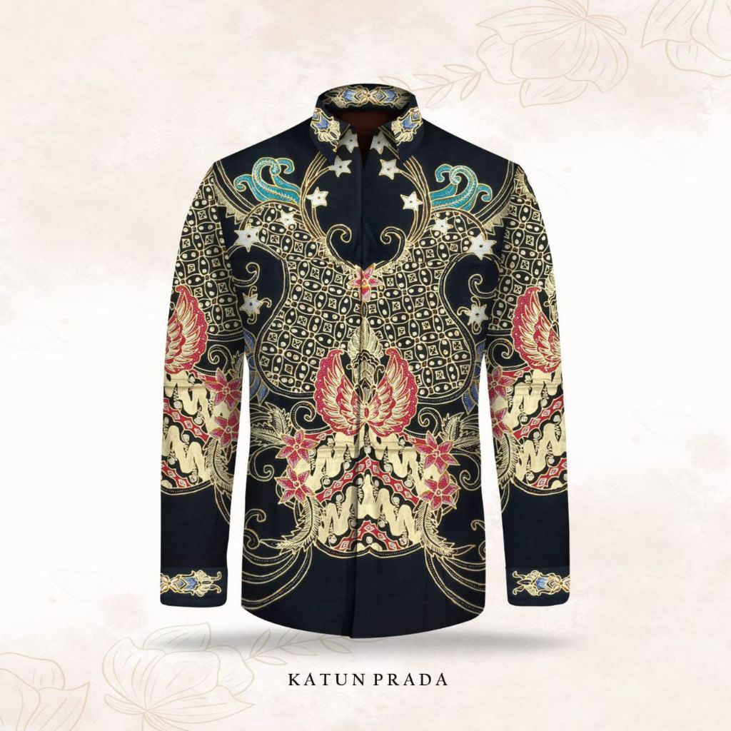 kain batik tulis pria kain batik tulis katun prada. kain batik tulis prada emas warna hitam katun