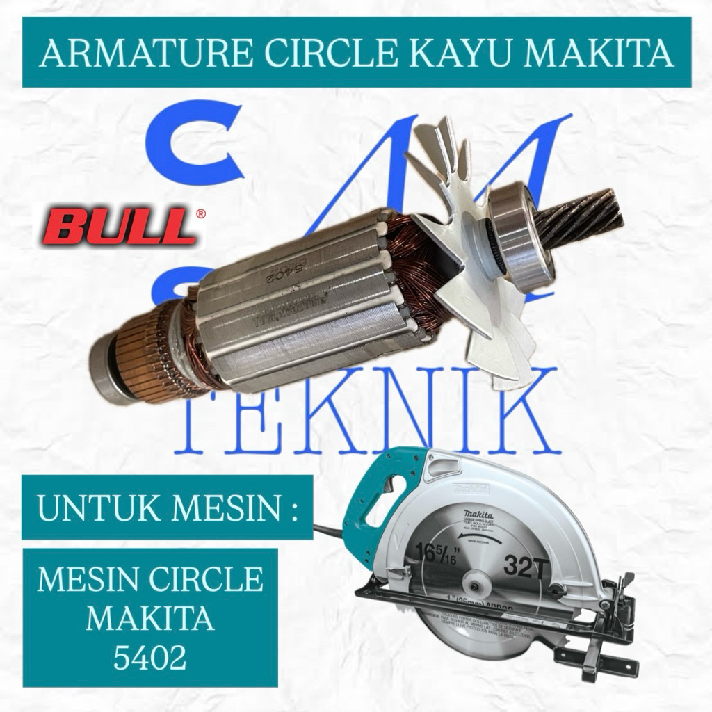 ARMATURE ANGKER CIRCLE KAYU MAKITA 5402 ANGKER MESIN POTONG KAYU MAKITA 5402