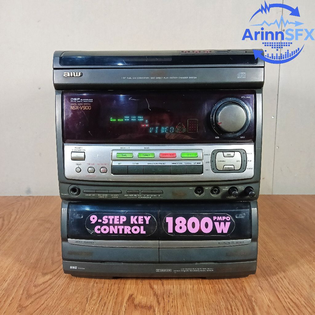 Head Compo AIWA NSX-V900 fungsi hanya aux saja