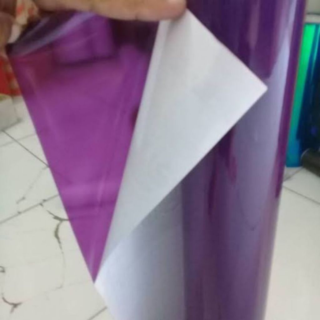 sticker skotlet Transparan Warna Ungu Skotlet Lampu/Skotlet body motor dan mobil