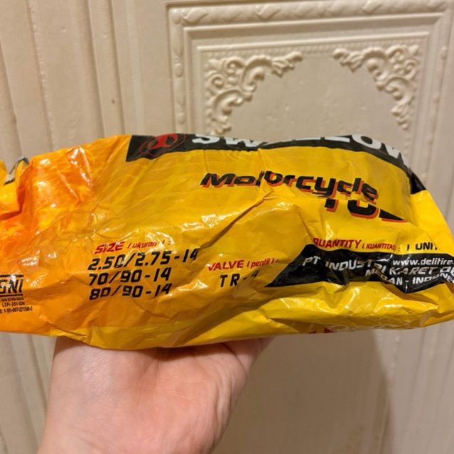 BAN DALAM DALEM MOTOR RING 14 (250/275-14) MERK SWALOW SWALLOW