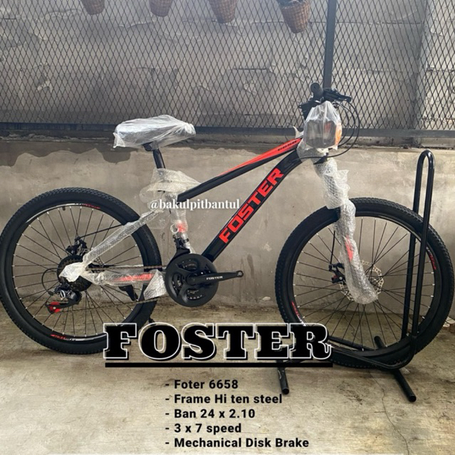 Sepeda Gunung MTb ring 24 Foster | Sepeda MTb foster ukuran 24 inch | Sepeda Gunung Foster ukuran 24