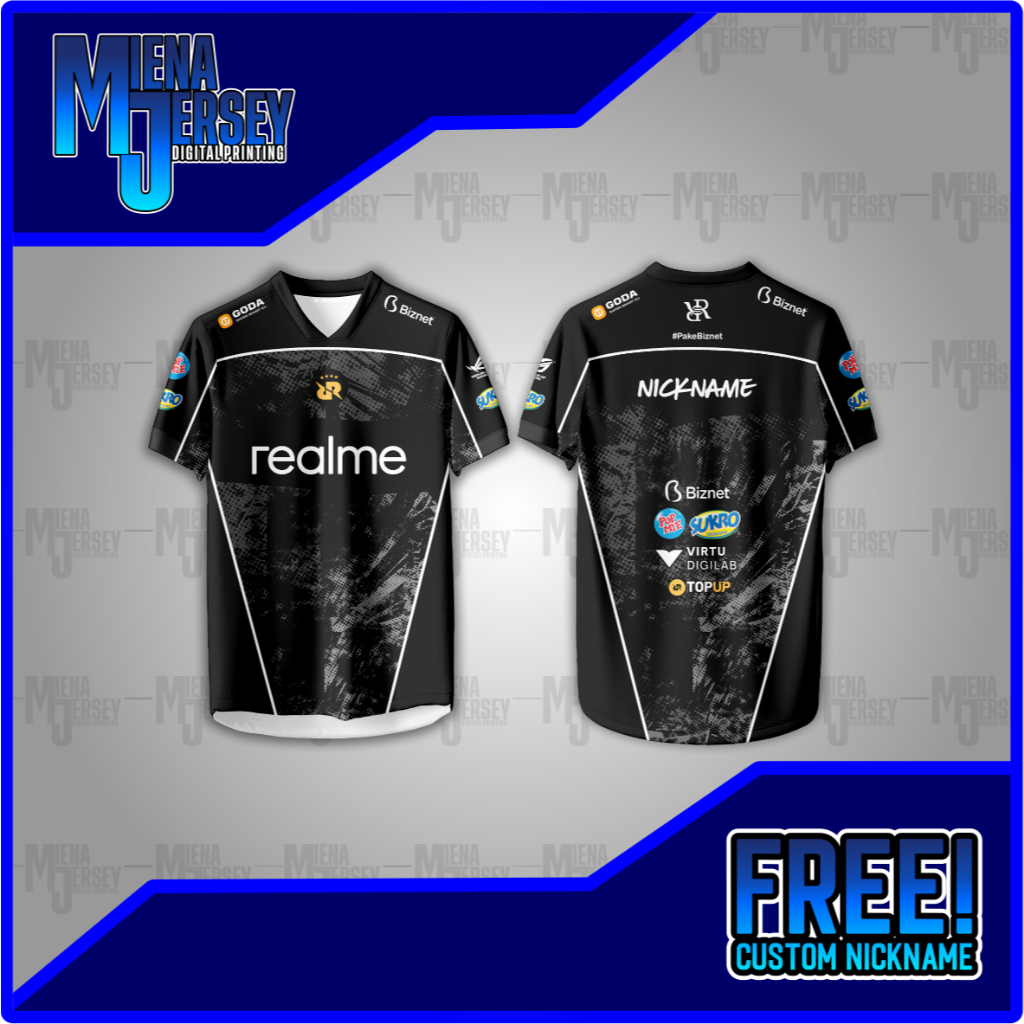 JERSEY RRQ NEW / BAJU RRQ / KAOS RRQ / GAMMING TERBARU FREE CUSTOM NICK NAME