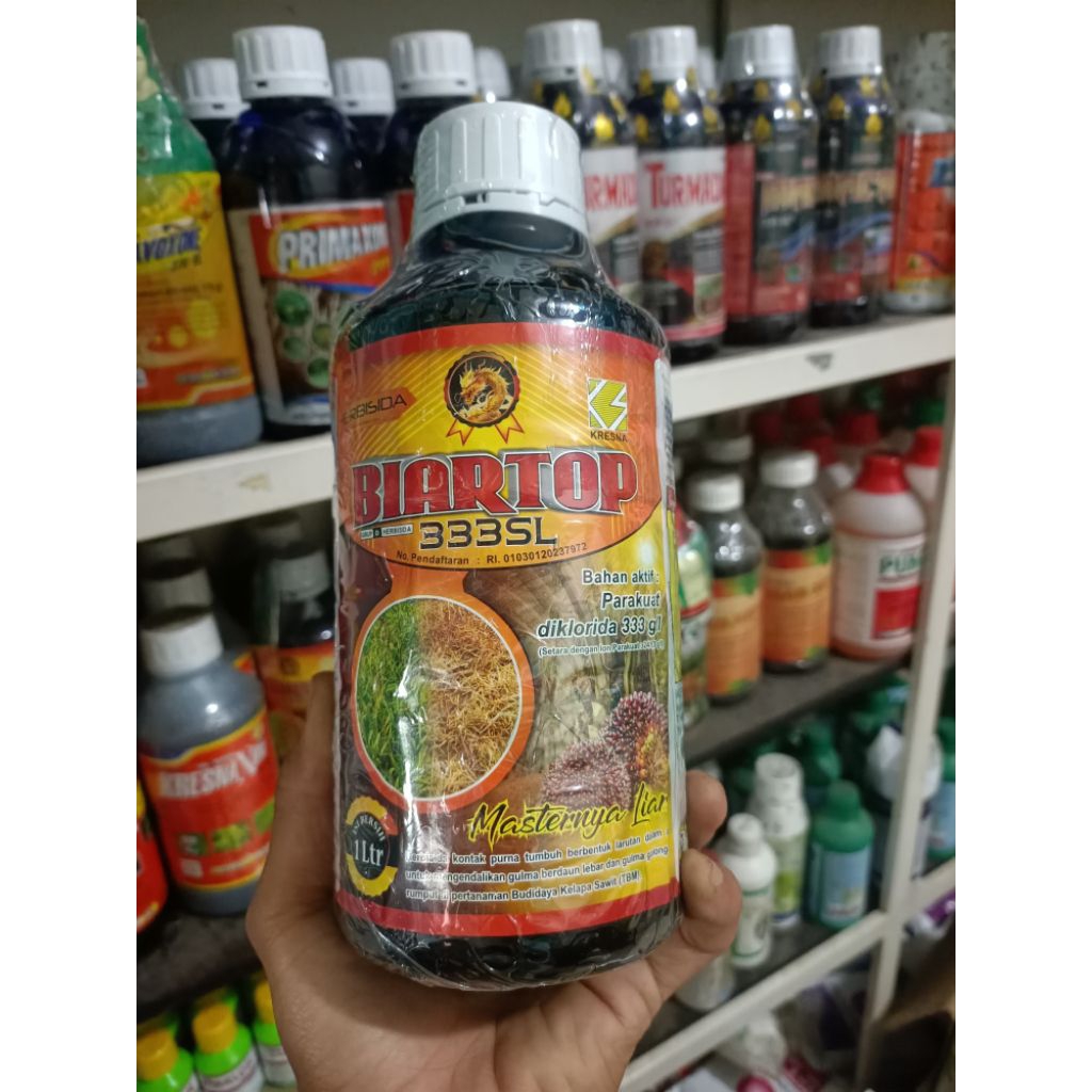 Herbisida kontak BIARTOP 333SL 1L - pembasmi gulma/racun rumput
