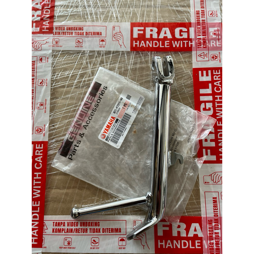 Standart samping cagak 1 Scorpio original Chrome Jagang pio