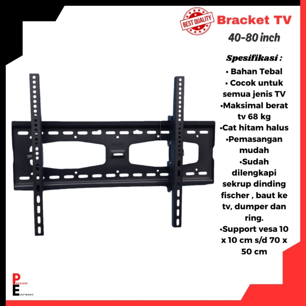 Breket TV Ukuran Besar 50-85 inch Cocok Untuk Semua Merk TV