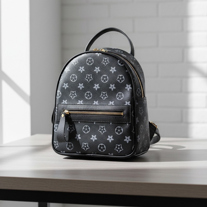 SEOJIN-Tas Punggung-Tas Ransel Mini Wanita Motif Bunga Korean Style/Ransel Sekolah/ Ransel Wanita Ko