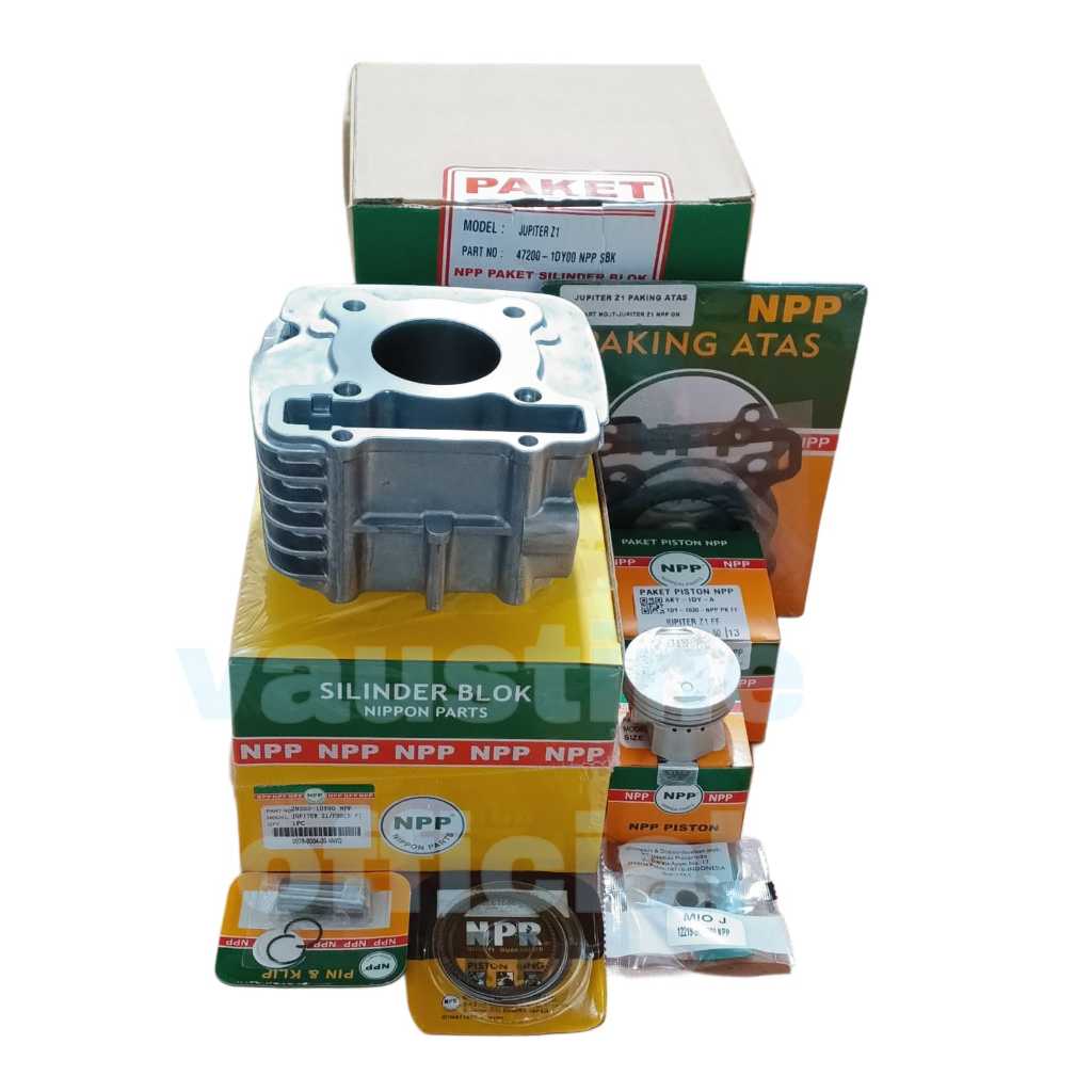 BLOK SEHER BORING SILINDER JUPITER Z1 PLUS PISTON KIT+TOPSET SEAL KLEP 1DY ORI NPP