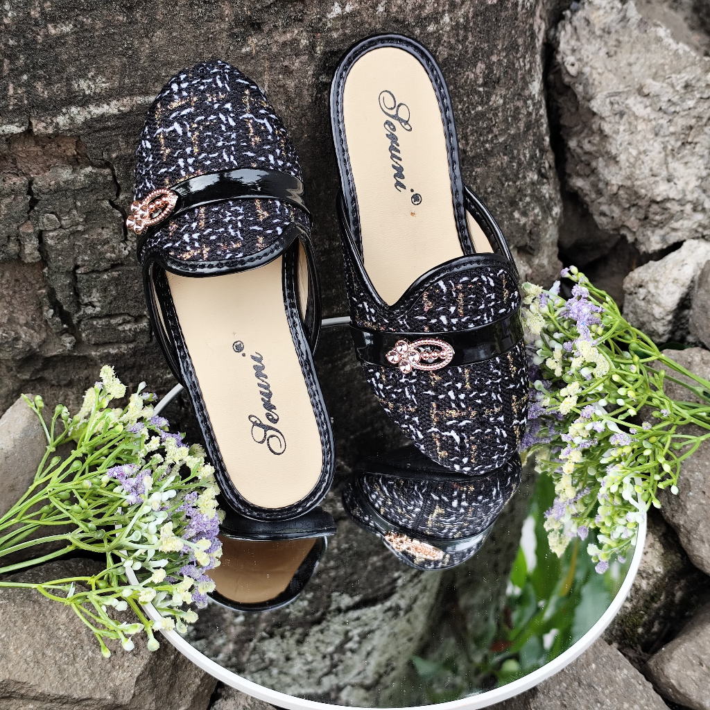 Import Premium Sandal Ring Sandal Anak Perempuan Hak Jinjit Hels Natal Terbaru 2026 Pesta Amak Sanda