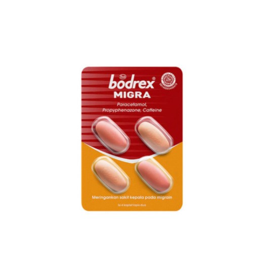 Bodrex Migra dan Bodrex Extra / Obat Sakit Kepala/Strip