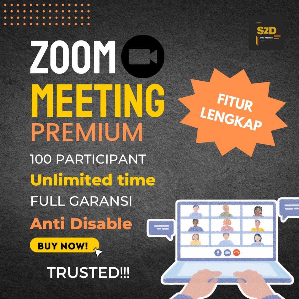 Premium Licensi Bulanan Zoom HD 100 Peserta