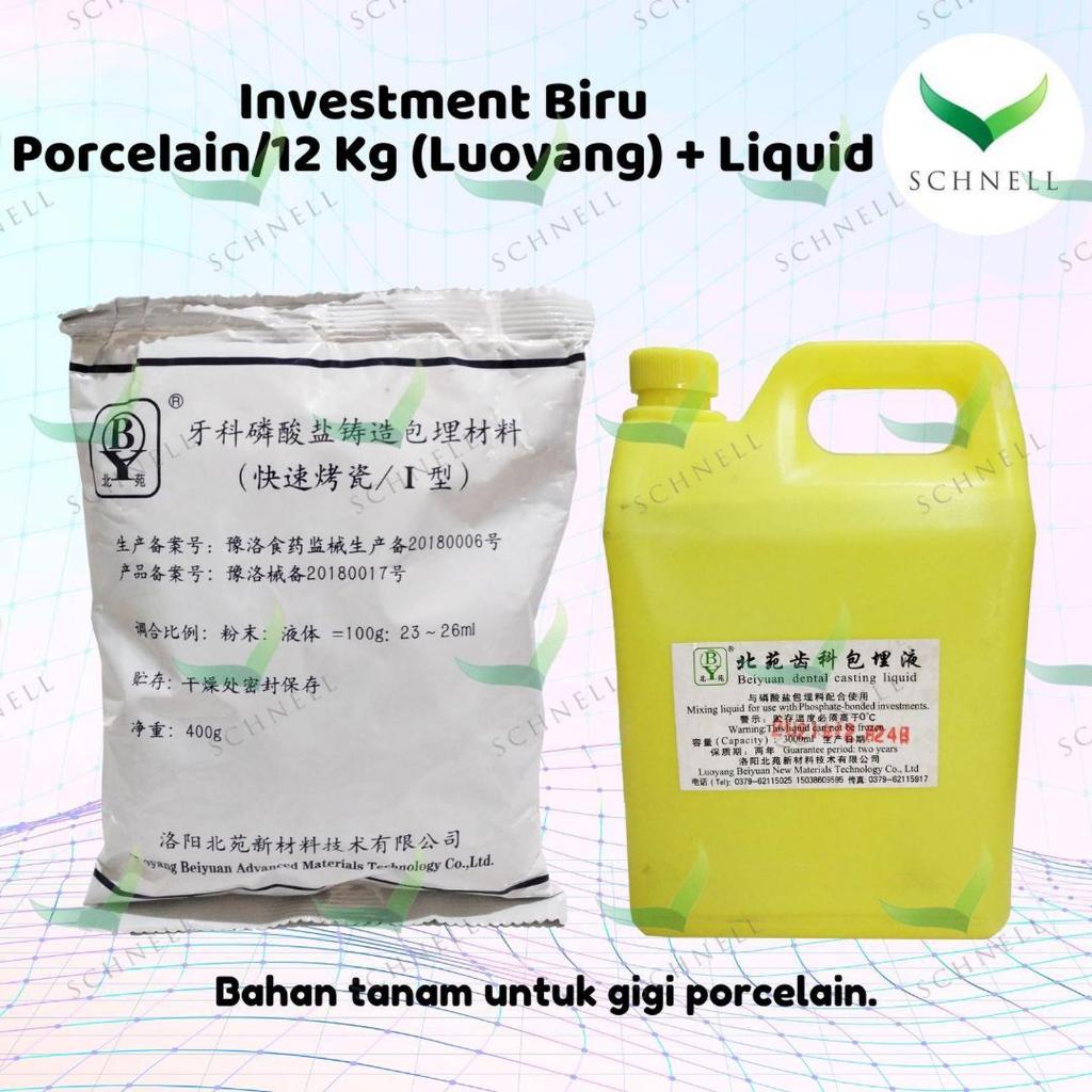 Investment Biru / bahan gips cor gigi palsu 12kg / II-0008